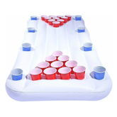 MARKERWAY Inflatable Pool Party Floating Beer Pong Table